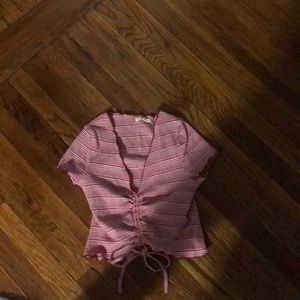 Red striped top